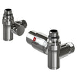 Eastbrook Radiator Valve Chrome Eastbrook Corner TVR Duel Fuel Radiator Valve and Lockshield