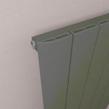 Eastbrook Panel Radiator Eastbrook Peretti Straight Vertical Aluminium Radiator in Matt Anthracite