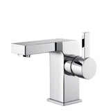 Flova Mono Basin Tap Flova Str8 Mini Basin Mixer Tap with Clicker Waste in Diamond Chrome