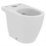 Ideal Standard Close Coupled Toilet Ideal Standard i.life Close Coupled Open Back Rimless Toilet with HydroTwist Flush and Soft Close Seat