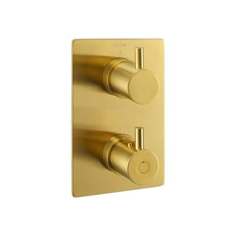 Flova Concealed Shower Valve Brushed Gold Flova Levo Square 1, 2 or 3 Outlet SlimBOX Finishing Set