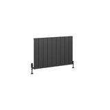 Eastbrook Panel Radiator Eastbrook Charlton Horizontal Aluminium Designer Radiator in Matt Anthracite