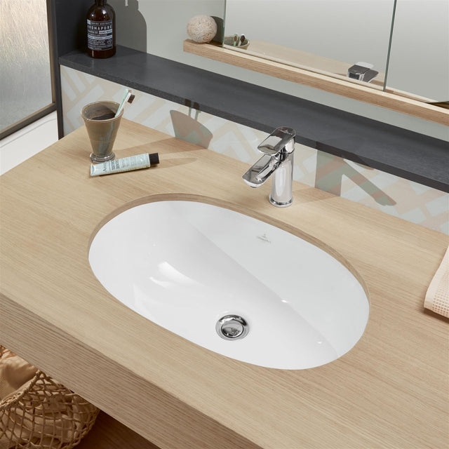 Villeroy & Boch Undercounter Basin Villeroy & Boch O.Novo 600mm Undercounter Basin with Overflow in White Alpin