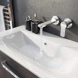 Crosswater Wall Mounted Basin Tap Crosswater Wisp 2 Hole Wall Mounted Basin Mixer Tap in Chrome