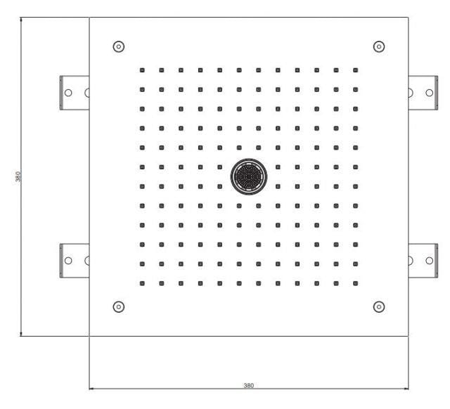 Crosswater Fixed Shower Heads Crosswater MPRO Stream Square Recessed Shower Head