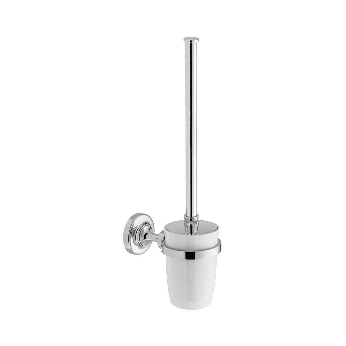 Vado Toilet Brush Chrome Booth & Co. Axbridge Wall Mounted Toilet  Brush and Holder
