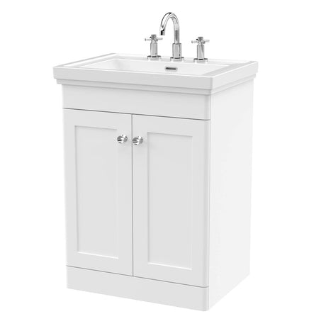 Aquarius Leighton 500mm Floor Standing Two Door Vanity Unit with Basin