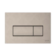 Vitra Flush Plate Brushed Nickel VitrA Loop Square Mechanical Flush Plate
