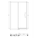 Crosswater Sliding Shower Door Crosswater Asura 8mm Sliding Shower Door