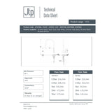 JTP VOS Single Lever Pull Out Kitchen  Mixer Tap