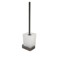 JTP Toilet Roll Holder Matt Black JTP HIX Toilet Brush and Holder