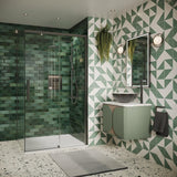 Crosswater Sliding Shower Door Slate / 800 x 2000 Crosswater Asura 8mm Sliding Shower Door Side Panel