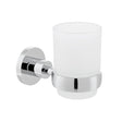 VADO Toothbrush Holder Vado Elements Frosted Glass Tumbler And Holder in Chrome
