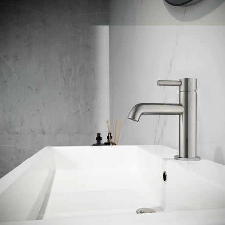 Flova Mono Basin Tap Brushed Nickel Flova Levo Mono Basin Mixer Tap