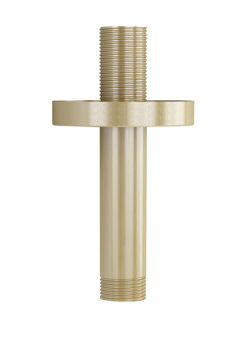 Imex Fixed Shower Arm Brushed Brass Imex Round 75mm Ceiling Mounted Shower Arm