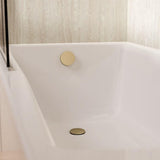 Crosswater Overflow Filler Brushed Brass Crosswater MPRO Bath Filler with Click Clack Waste
