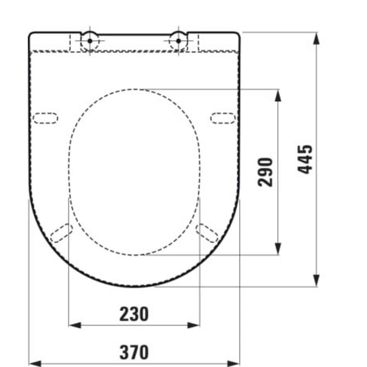 Laufen Toilet Seat Laufen Pro Slimline Soft Close, Quick Release Toilet Seat