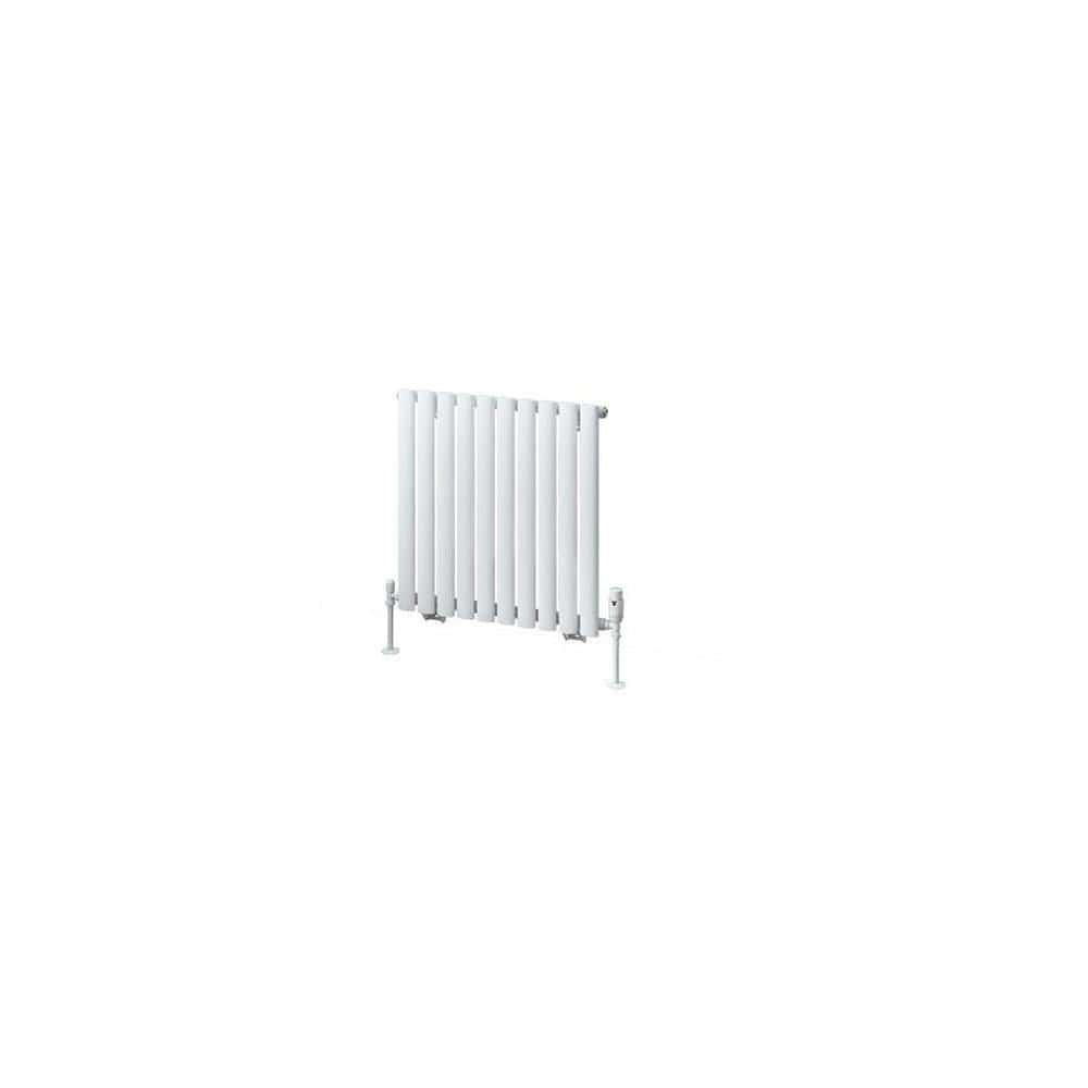 Eastbrook Panel Radiator Eastbrook Tunstall Straight Horizontal Designer Radiator in Matt White