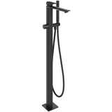 Clearwater Freestanding Bath Filler Clearwater Varda Floor Standing Bath Shower Mixer with Shower Kit