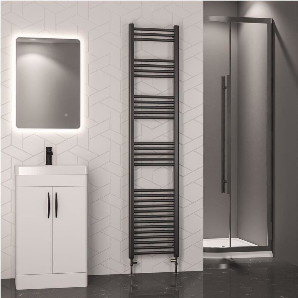 Eastbrook Wendover Straight Heated Towel Rail in Brushed Gunmetal