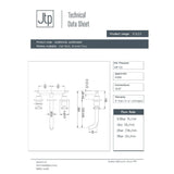 JTP Wall Mounted Basin Tap JTP Solex 3 Hole Wall Mounted Basin Mixer Tap