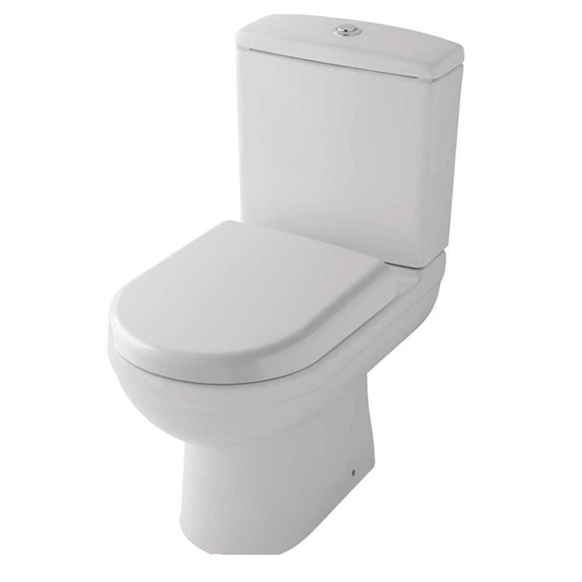 Eastbrook Close Coupled Toilet Eastbrook Dura Rimless Close Coupled Toilet with and Soft Close Seat
