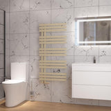 Eastbrook Designer Towel Radiator Eastbrook Hurley Vertical Straight Heated Towel Rail - 1200 x 600mm - Matt Cappuccino