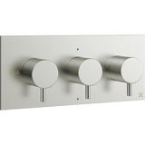 Crosswater Concealed Shower Valve Crosswater MPRO 3 Outlet, 3 Handle Landscape Concealed Thermostatic Shower Valve