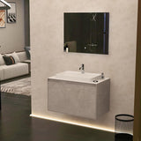 Imex Wall Mounted Vanity Unit Imex Arco Wall Hung 800mm Single Drawer Vanity Unit with Worktop and Inset Basin