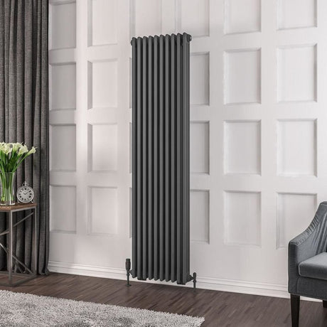 Eastbrook Rivassa Traditional 3 Column Radiator in Matt Anthracite