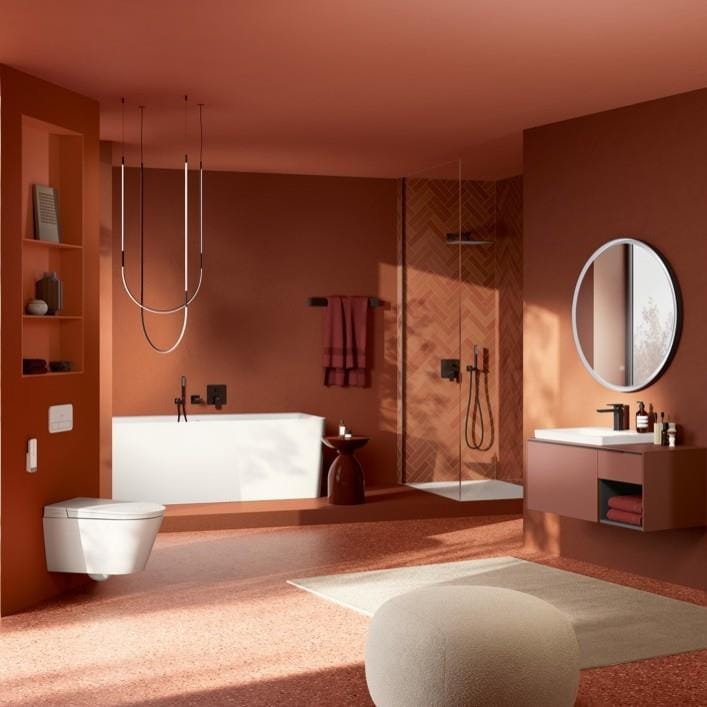 Villeroy & Boch Shower Brackets and Outlets Villeroy & Boch Universal Square Wall Outlet and Hand Shower Holder