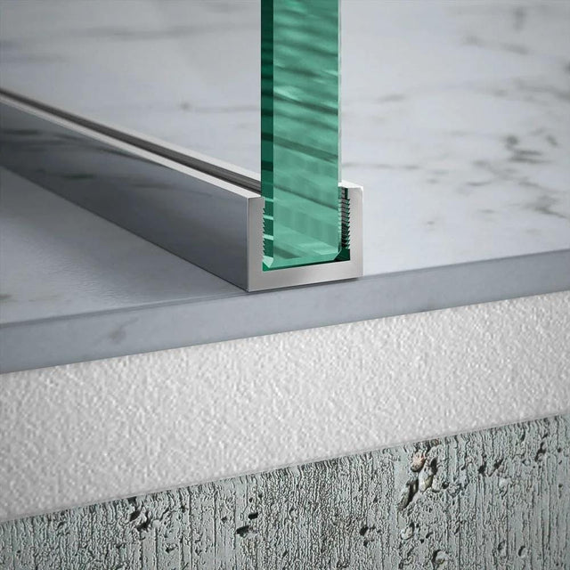 Merlyn Floor Sitting Merlyn Series 10 Wetroom U Channel Profile