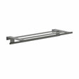 Hansgrohe Towel Rails and Rings Brushed Black Chrome Hansgrohe Addstoris S Towel Rack with Towel Rail