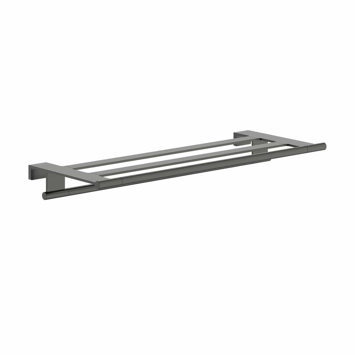 Hansgrohe Towel Rails and Rings Brushed Black Chrome Hansgrohe Addstoris S Towel Rack with Towel Rail