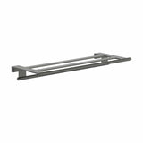Hansgrohe Towel Rails and Rings Brushed Black Chrome Hansgrohe Addstoris S Towel Rack with Towel Rail
