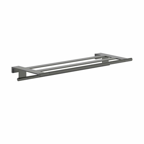 Hansgrohe Towel Rails and Rings Brushed Black Chrome Hansgrohe Addstoris S Towel Rack with Towel Rail