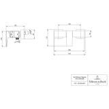 Villeroy & Boch Exposed Shower Valve Villeroy & Boch Architectura Exposed Thermostatic Square Shower Valve
