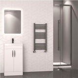 Eastbrook Wendover Straight Heated Towel Rail in Brushed Gunmetal