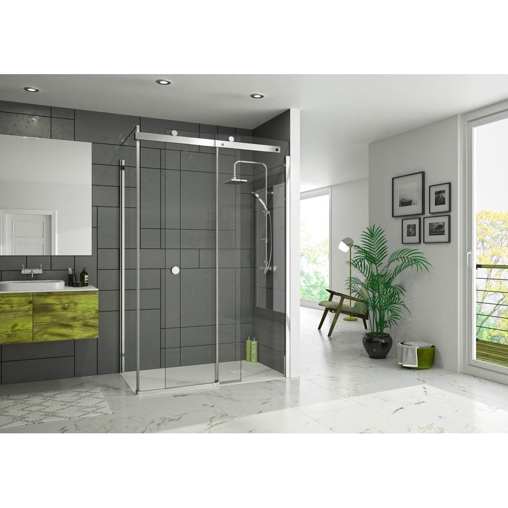 Merlyn Slding Shower Door Merlyn Series 10 Sliding Shower Shower Door in Chrome