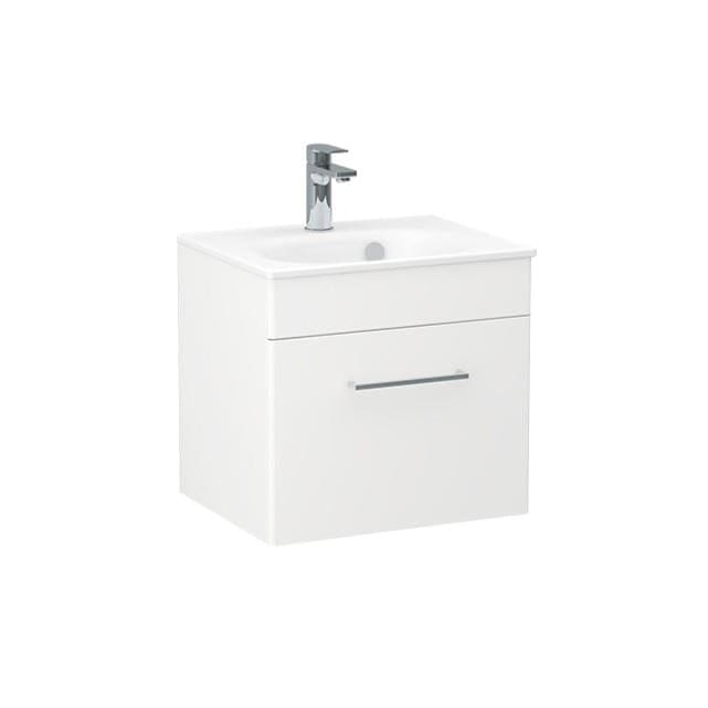 Imex Wall Mounted Vanity Unit Imex Croma Wall Mounted Single Drawer 500mm Vanity Unit with 1 Tap Hole Basin
