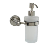 JTP Soap Dispenser Nickel JTP Grosvenor Frosted Glass Soap Dispenser