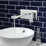 Crosswater Wall Mounted Basin Tap Chrome Crosswater Verge 2 Hole Wall Mounted Basin Mixer Tap