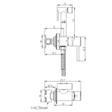 Saneux Douche Saneux Cos Douche Kit with Handset and Holder
