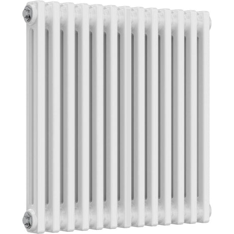 Aquarius Bathrooms Column Radiator 600mm x 605mm Aquarius Foundry Horizontal 2 Column Radiator in White