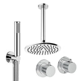 UK Bathroom Store Concealed Shower Set Crosswater Module Shower Set 1 with Fixed Head and Pencil Handset