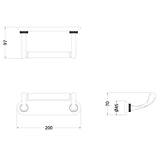 Burlington Toilet Roll Holder Burlington Guild Toilet Roll Holder in Chrome