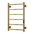 Reina Designer Towel Radiator 800 x 500mm / Brushed Brass Reina Velino Dry Electric Designer Towel Radiator