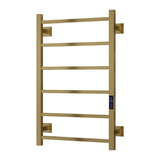 Reina Designer Towel Radiator 800 x 500mm / Brushed Brass Reina Velino Dry Electric Designer Towel Radiator
