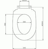 Imex Toilet Seat IMEX Ivo Soft Close Quick Release Polypropylene Toilet Seat in White
