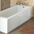 Aquarius Bathrooms Bath Panel 1500 x 550mm Aquarius Halite Waterproof Front Bath Panel in White Gloss